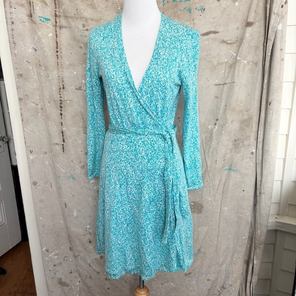 1970s Vintage Diane Von Furstenberg Wrap Dress, Speckled